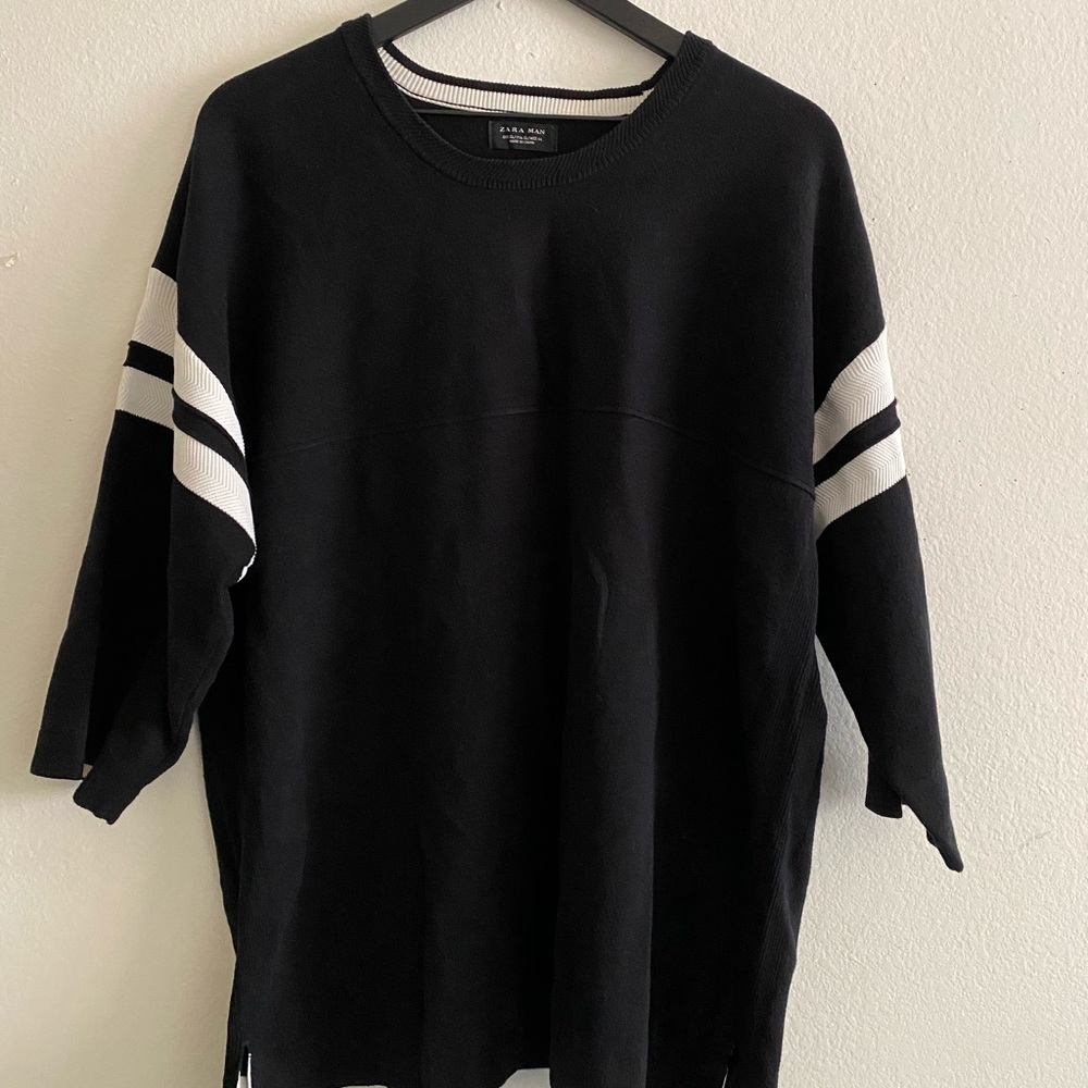 ZARA Black & White Jersey Shirt